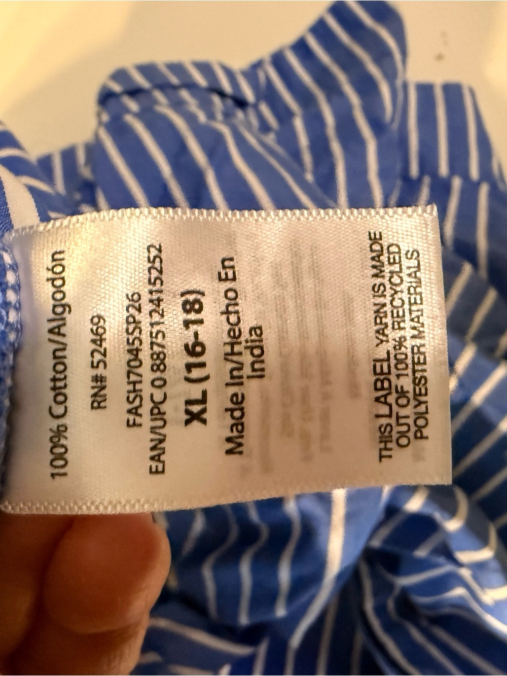 Blue & White Striped Midi Dress - Classic Shirt Dress - Picture 12 of 15